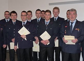 Hauptversammlung der Feuerwehr. Ehrungen und Beförderungen