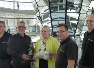Vier Landsknechte zu Besuch in Berlin