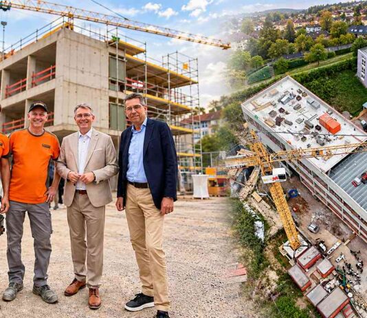 Schaltzentrale für den Ernstfall: Rohbau der neuen Leitstelle steht
